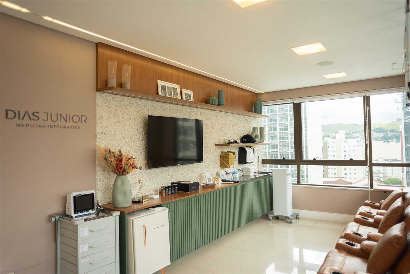 Sala de atendimento da Clínica Dias Júnior